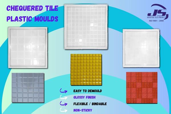 /CHEQUERED TILE PLASTIC MOULDS